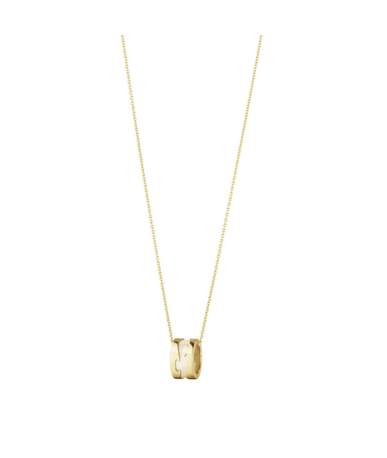 18k gg halsband Fusion Beige Hyceram