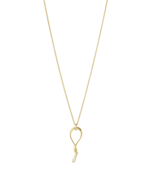 18k gg halsband Mercy Swirl Pavé 0.04ct