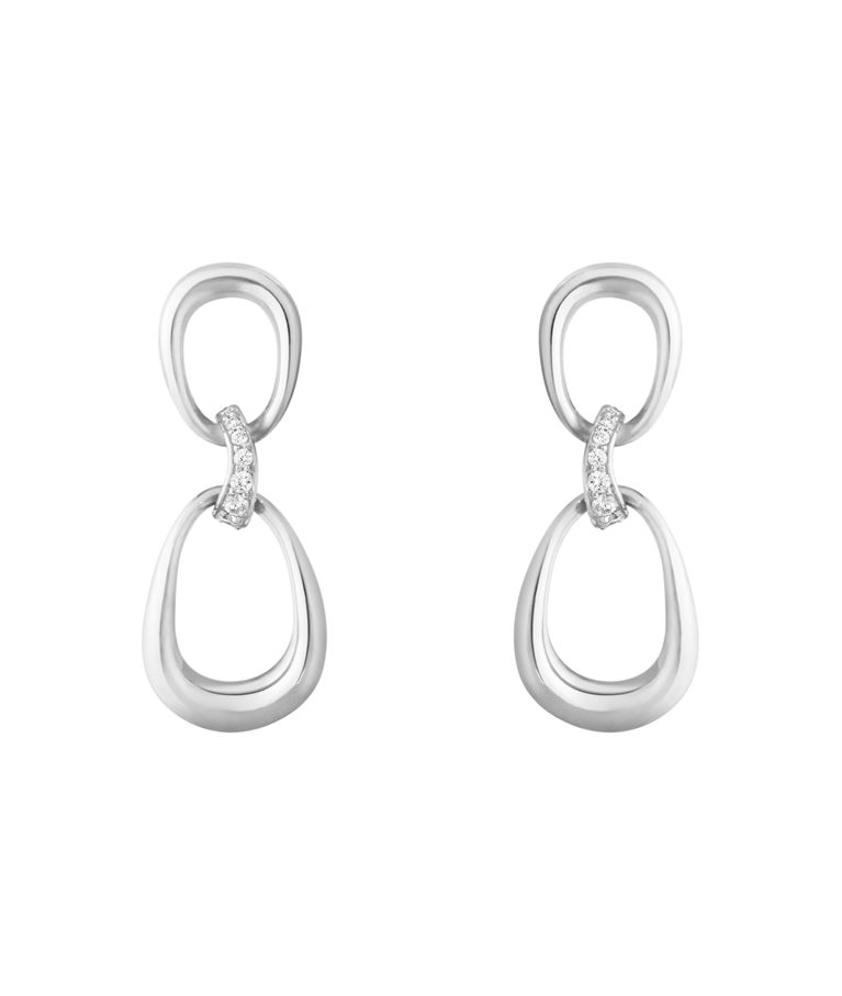 Silverörhänge Offspring 0.05ct