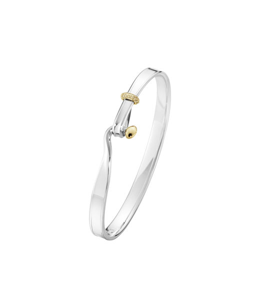 Silverarmband Torun +18k rg 0,08ct