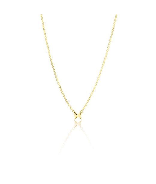 Silverhalsband Petite Papillion 42-45cm fg