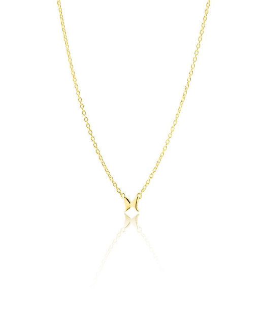 Silverhalsband Petite Papillion 42-45cm fg
