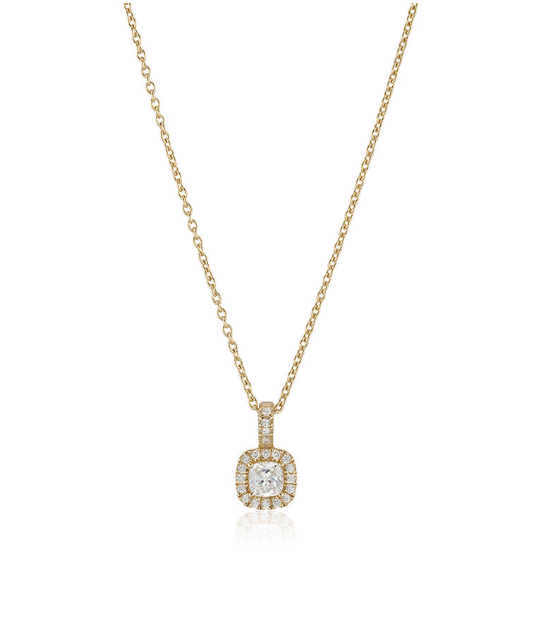 Silverhalsband Glamorous vit cz fg