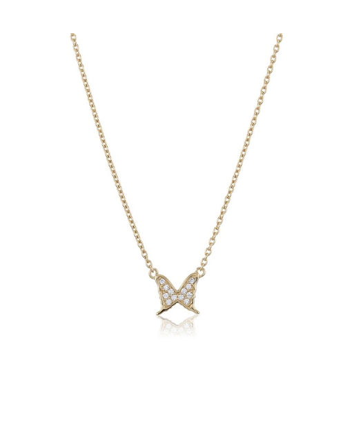 Silverhalsband Petite Papilion Sparkling fg