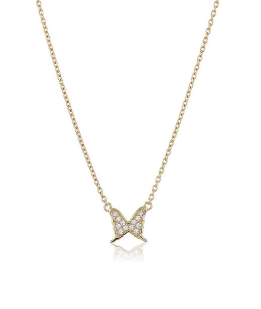 Silverhalsband Petite Papilion Sparkling fg