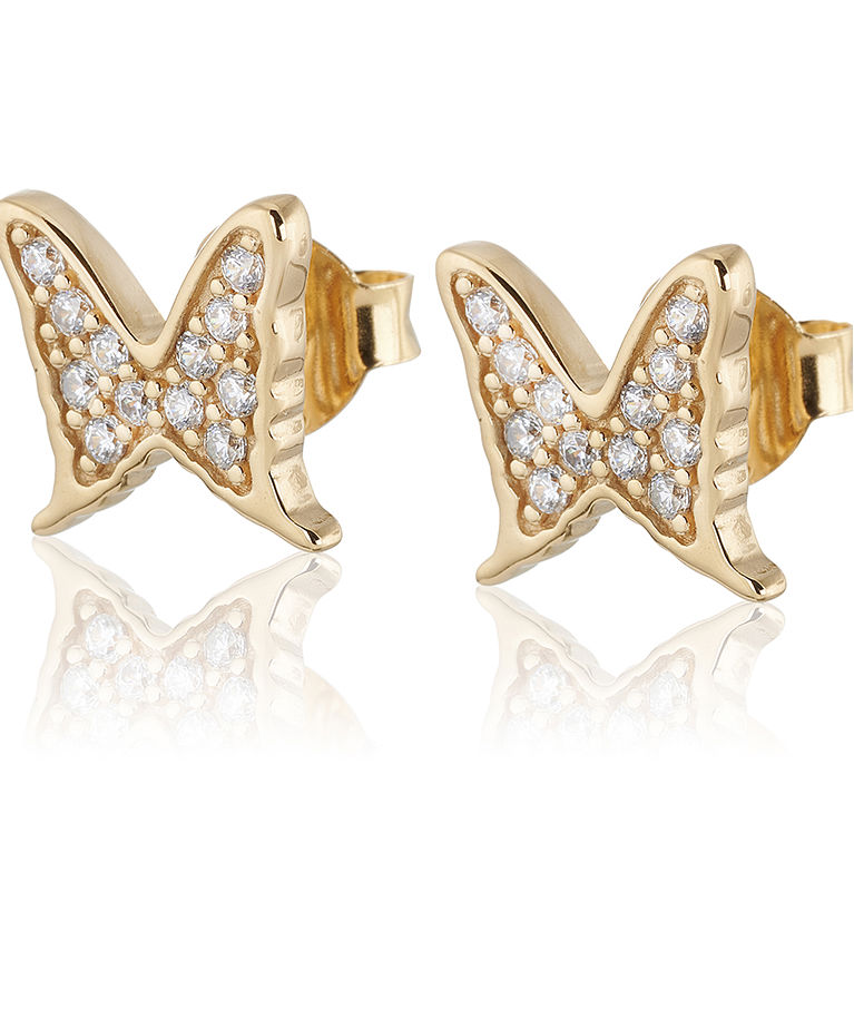 Silverörhängen Petite Papillion Sparkling fg