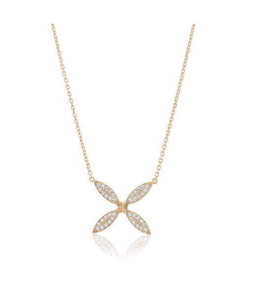 Silverhalsband Sparkling Ellipse cz fg