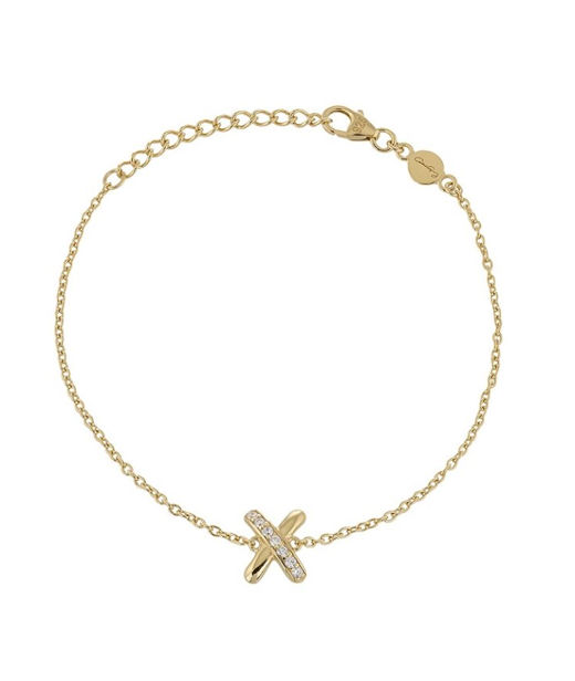 Silverarmband Cross My Heart fg