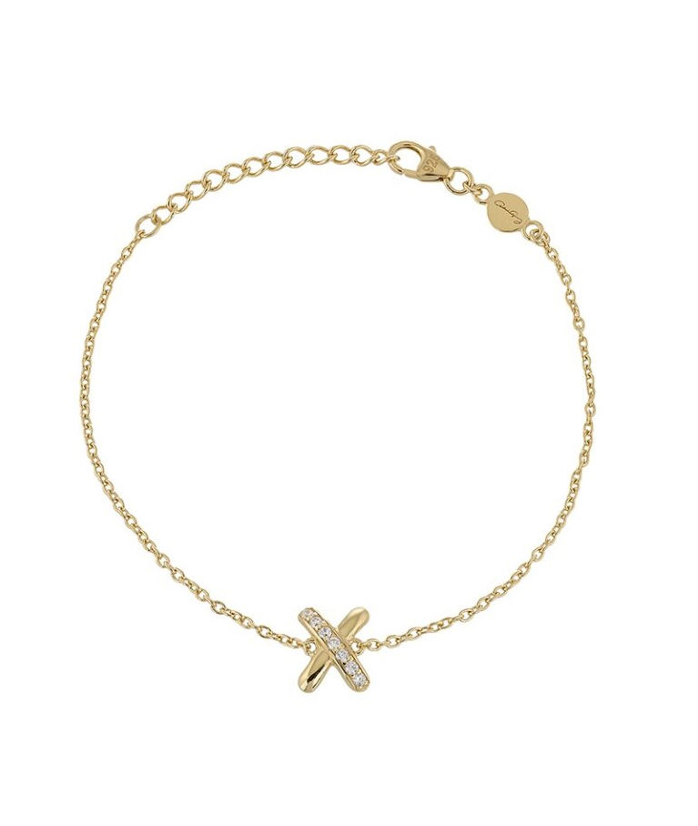 Silverarmband Cross My Heart fg