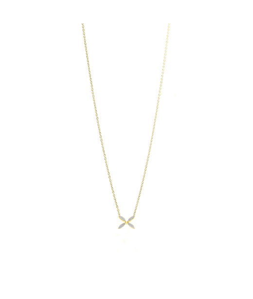 Silverhalsband Sparkling Ellipse mini fg