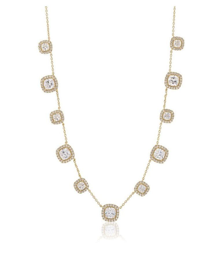 Silverhalsband Glamorous Multi fg