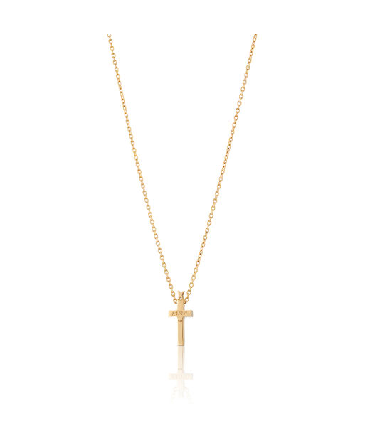 Silverhalsband Cross Faith fg