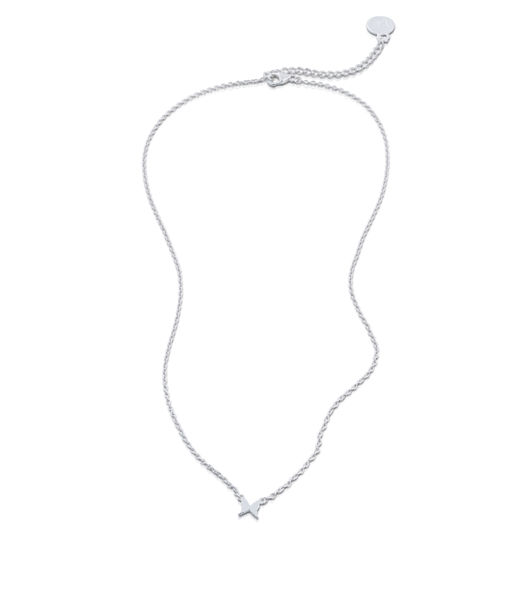 Silverhalsband Petite Papillion 42-45cm