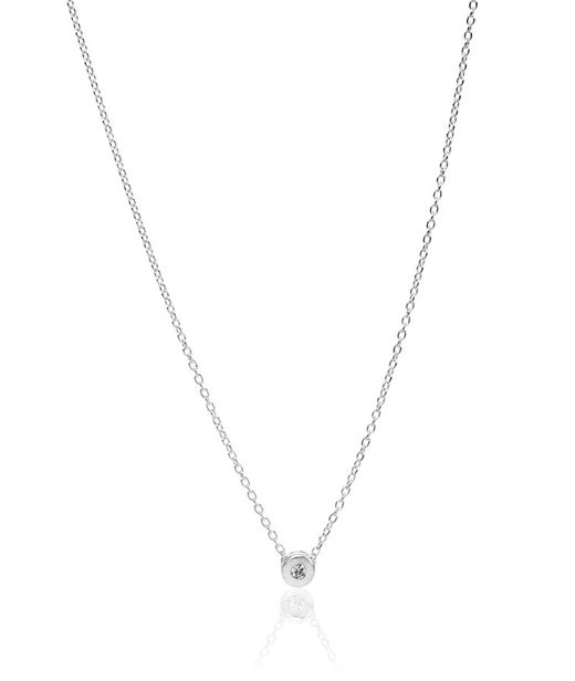 Silverhalsband Älskad Mini cz