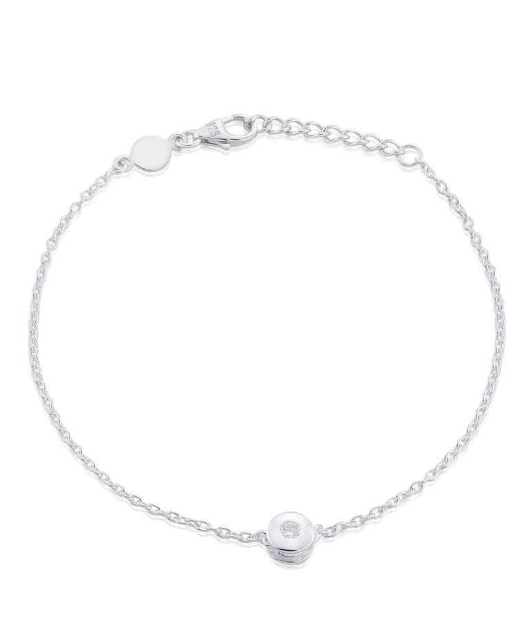 Silverarmband Älskad Mini cz