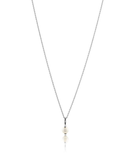 Silverhalsband Sweetness Pearl 42+5cm