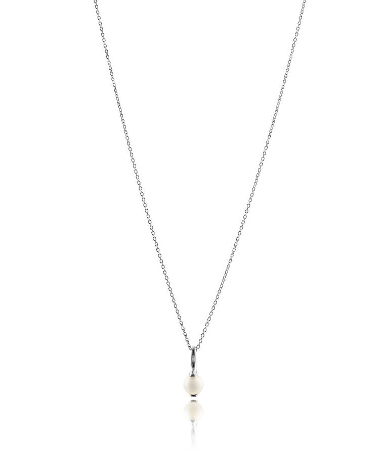 Silverhalsband Sweetness Pearl 42+5cm