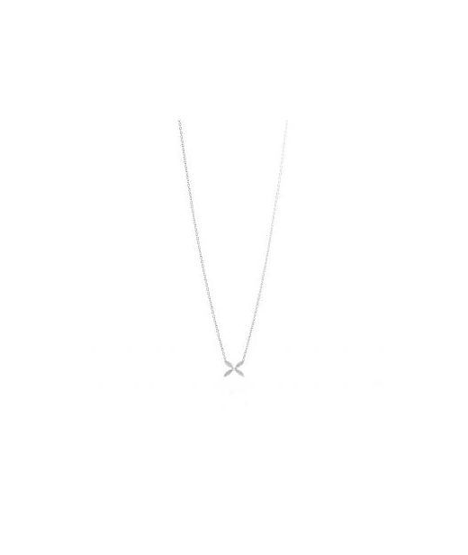 Silverhalsband Sparkling Ellipse mini