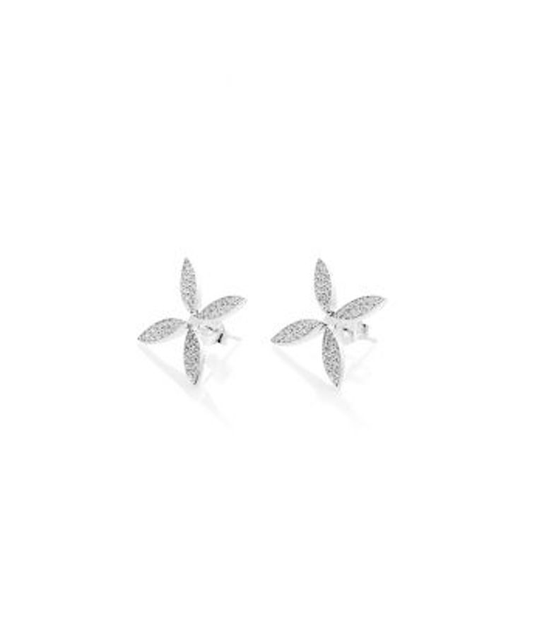 Silverörhänge Sparkling Ellipse mini