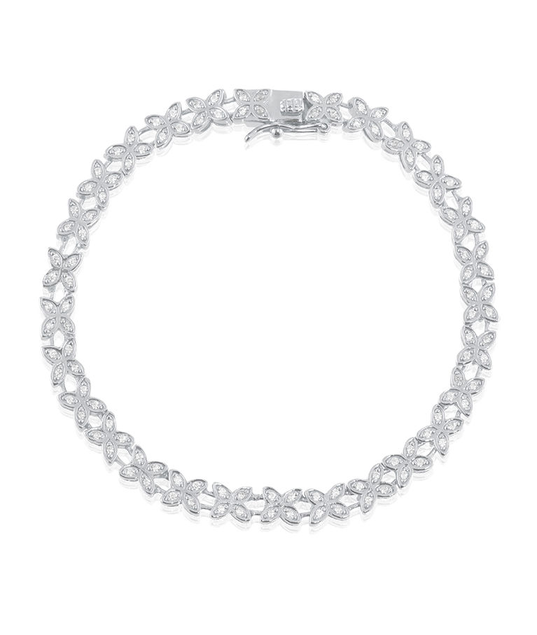 Silverarmband Sparkling Ellipse T-armband 16.5cm