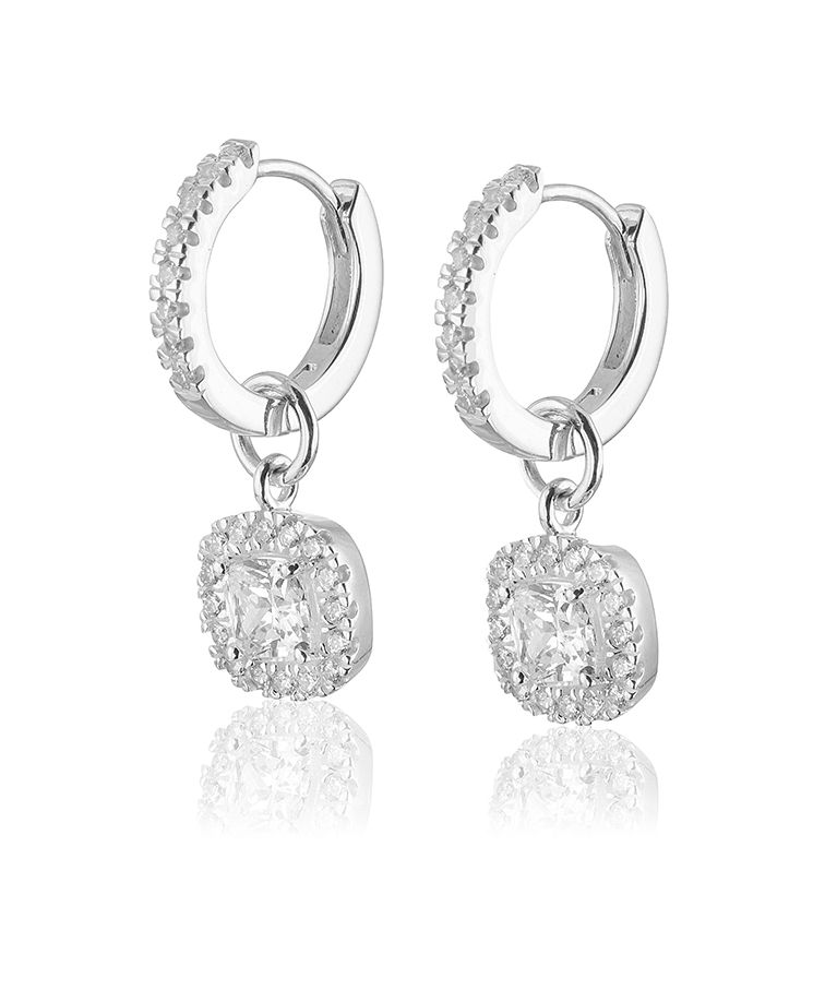Silverörhänge Glamorous creol