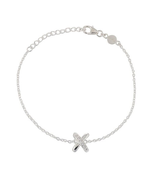 Silverarmband Cross My Heart
