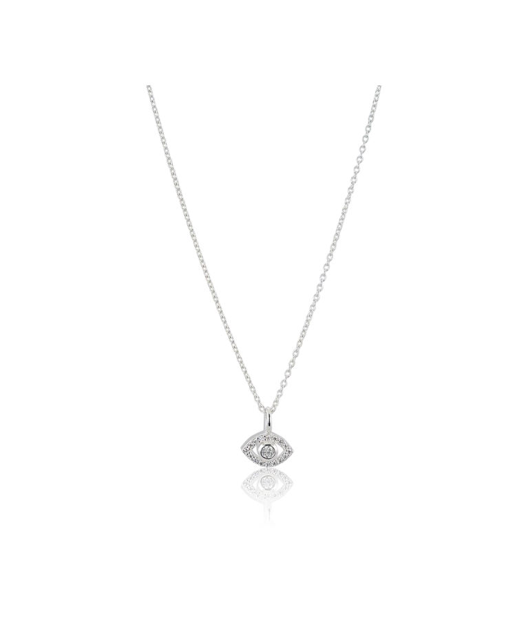 Silverhalsband Devine Eye Mini