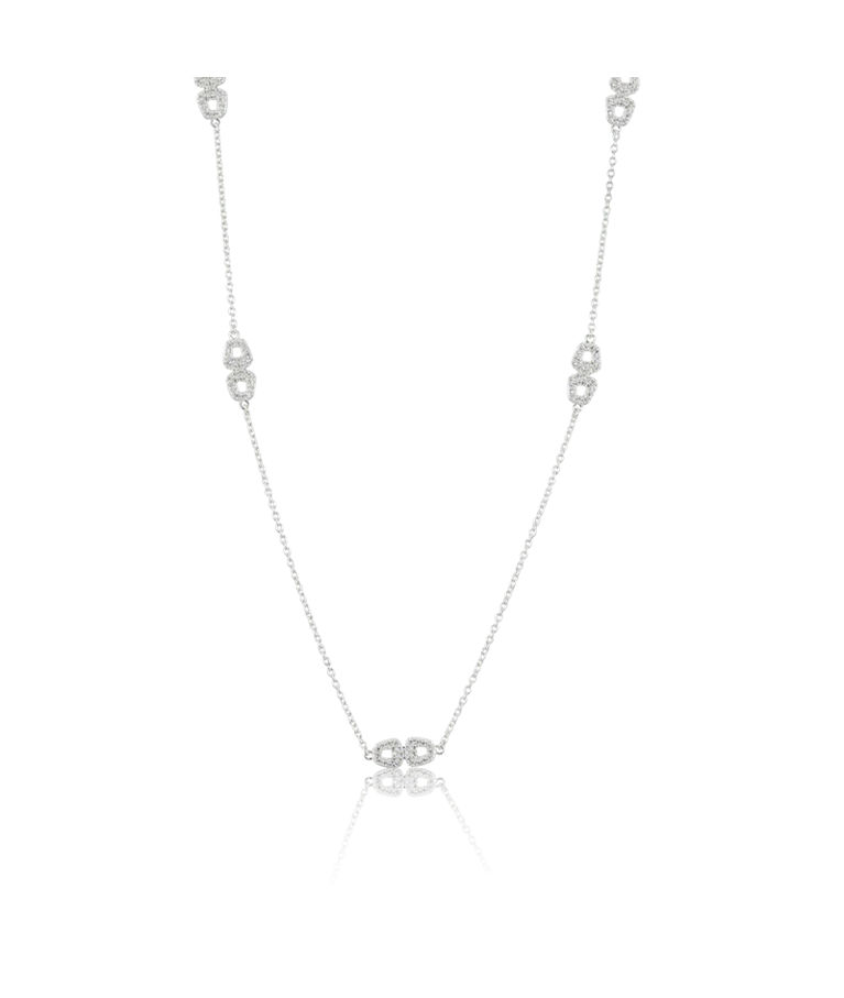 Silverhalsband Classy Long
