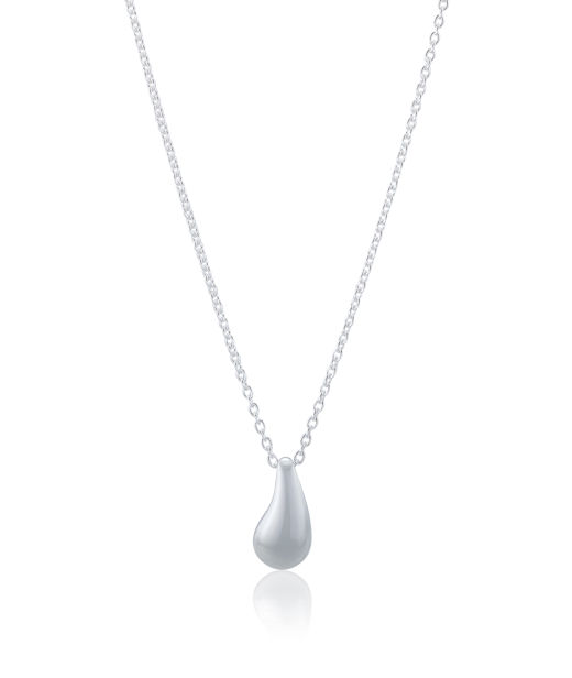 Silverhalsband Infinity Drop
