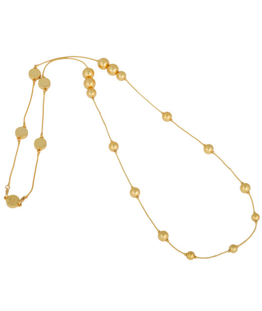 Mässinghalsband The Berry Iconic gold