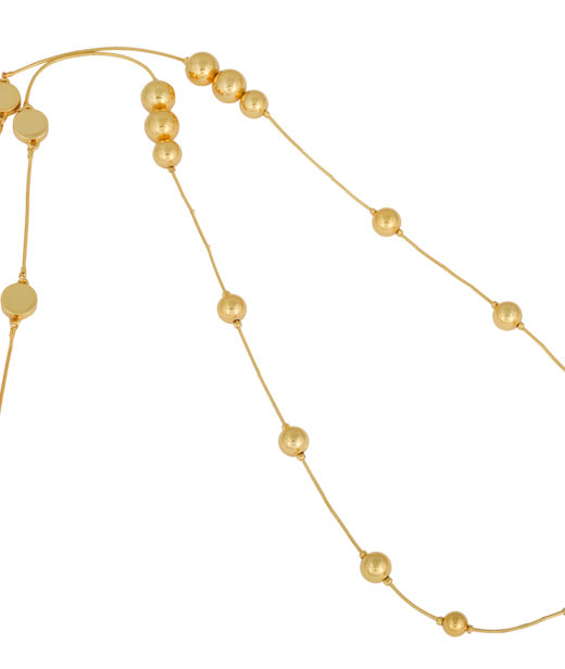 Mässinghalsband The Berry Iconic gold