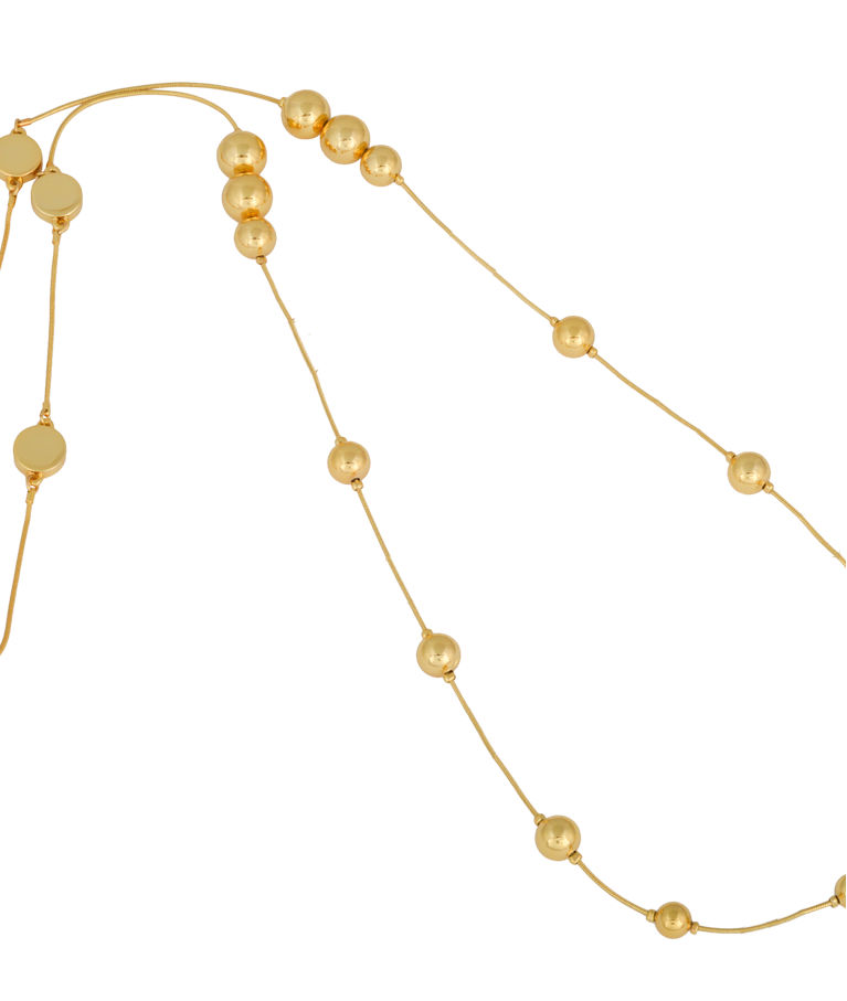 Mässinghalsband The Berry Iconic gold