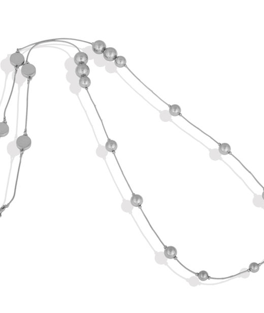 Mässinghalsband The Berry Iconic silver