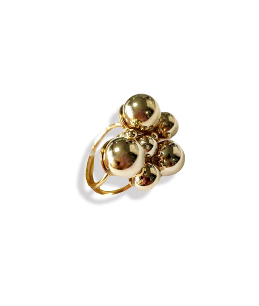 Mässingring Berry Maxi gold