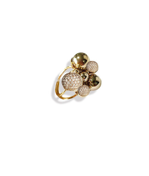 Mässingring Berry Sparkle gold