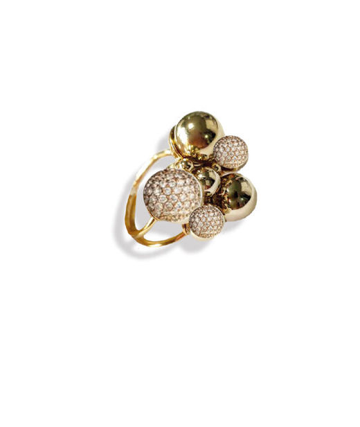 Mässingring Berry Sparkle gold