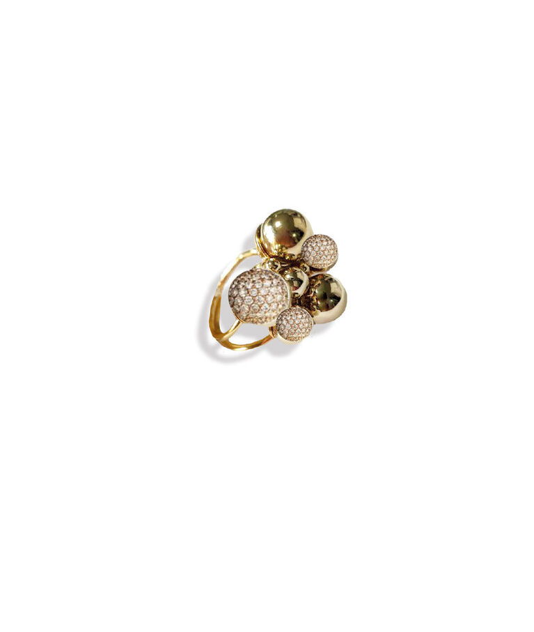 Mässingring Berry Sparkle gold