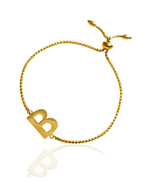 Mässingarmband New Identity gold.