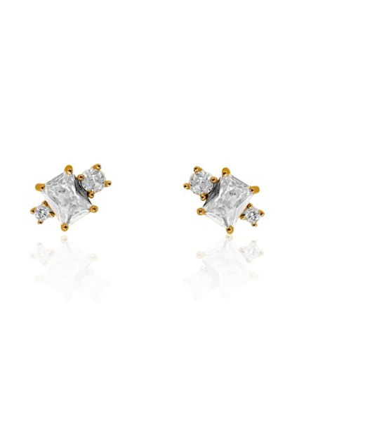 Mässingsörhängen Cleo Micro gold.