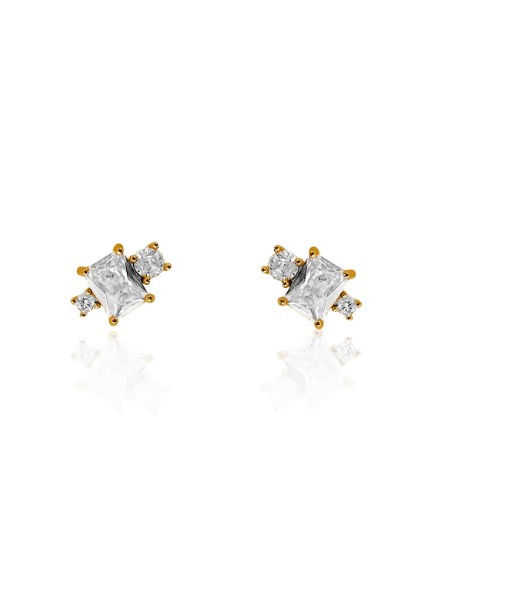 Mässingsörhängen Cleo Micro gold.