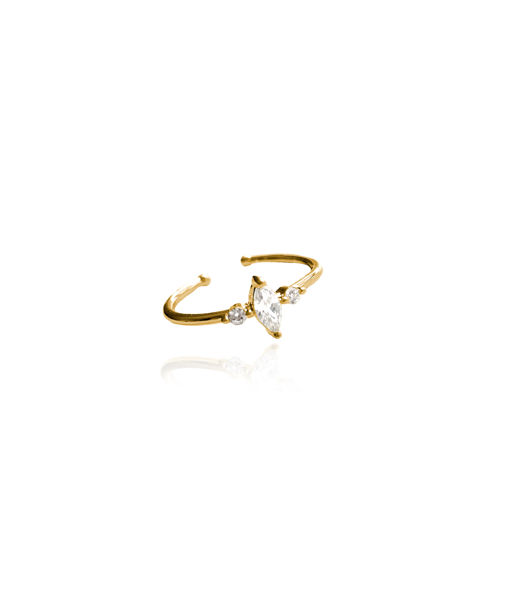 Mässingsring Bianca Micro gold.