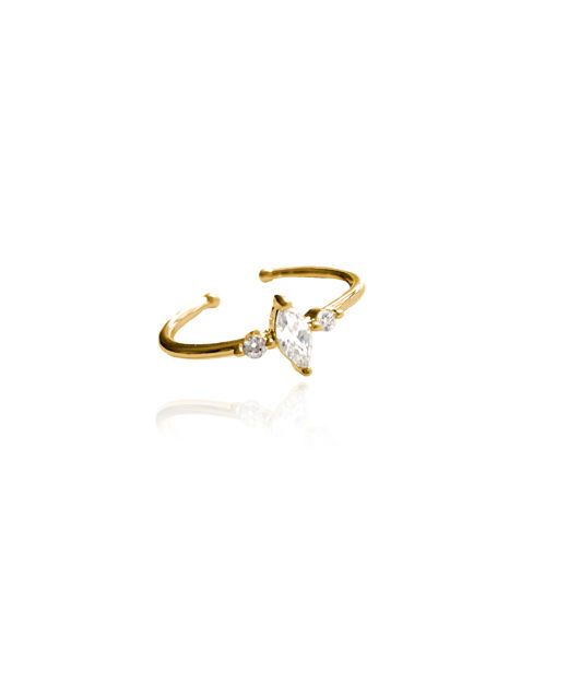 Mässingsring Bianca Micro gold.