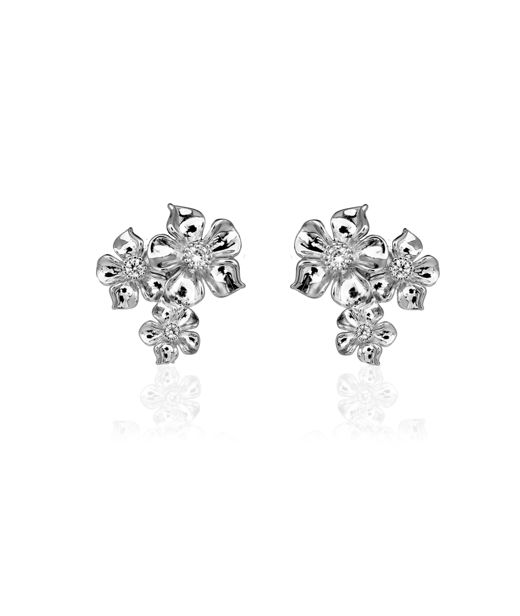 Mässingsörhänge La Fleur Iconic Stud silver