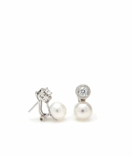 Silverörhänge You And Me Pearl cz