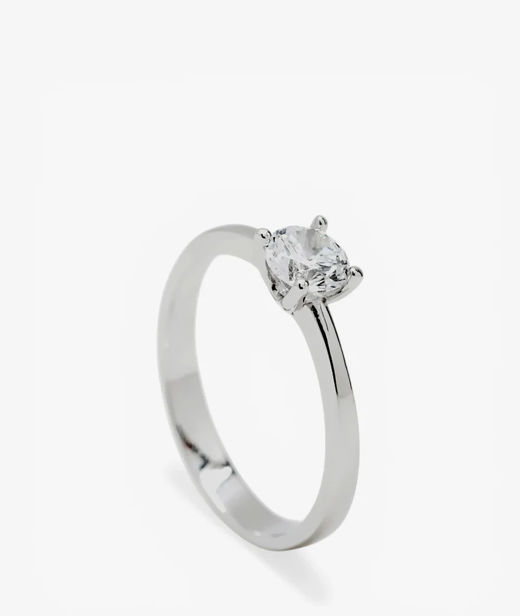 Silverring Solitaire From Quartz Adamantine Central -12
