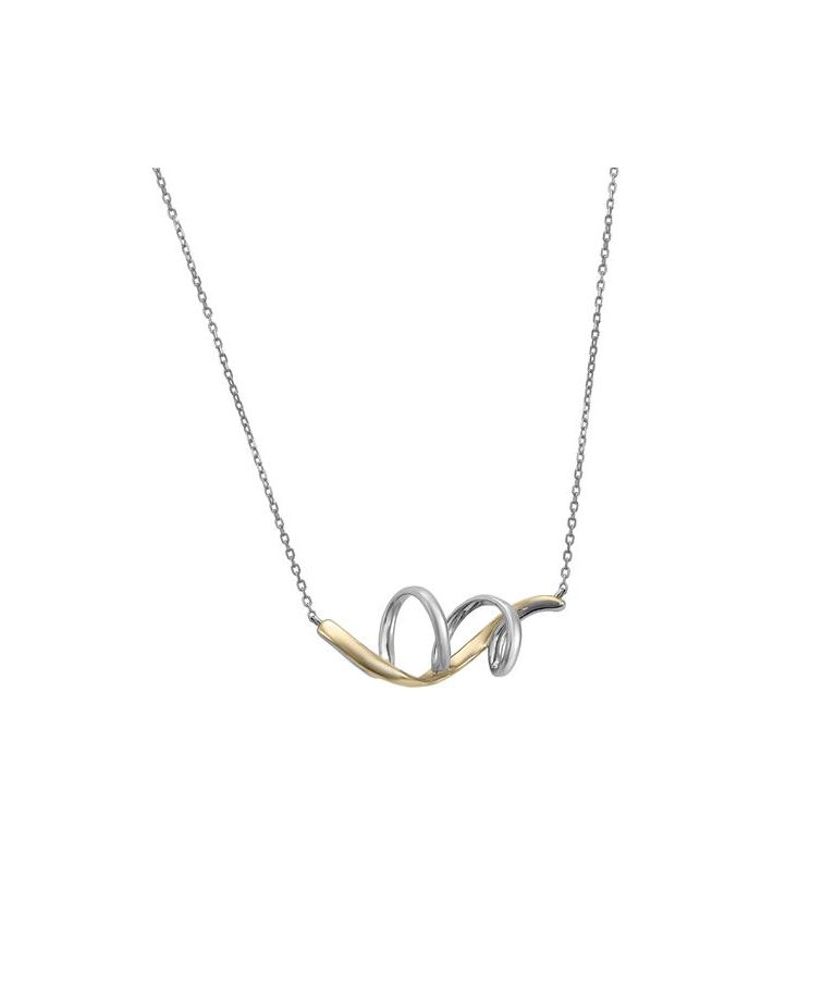 Silverhalsband Bicolor Double Lane