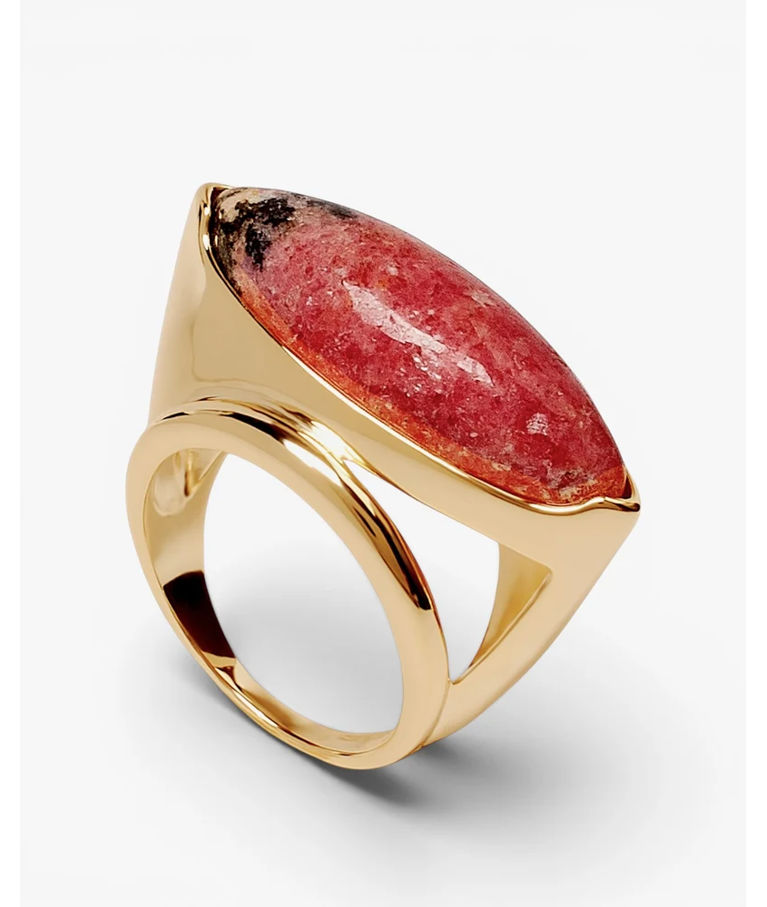 Silverring Pink Stone fg