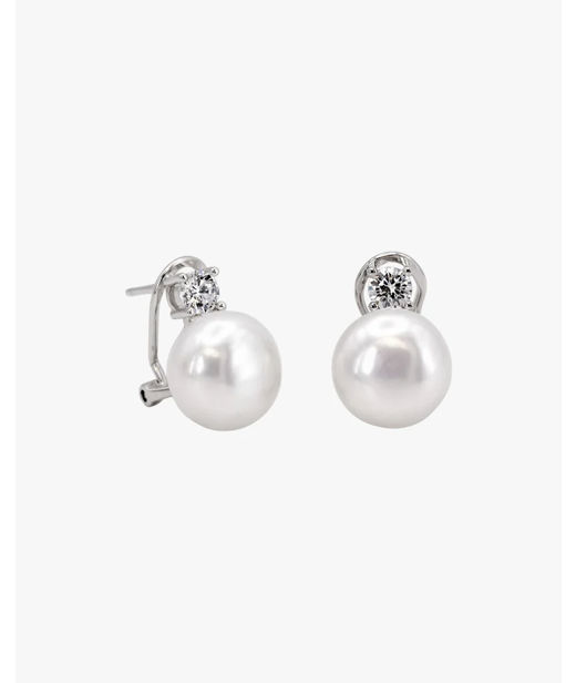Silverörhänge You And Me Pearl cz