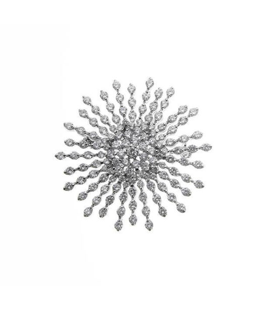 Silverhänge Brooch cz