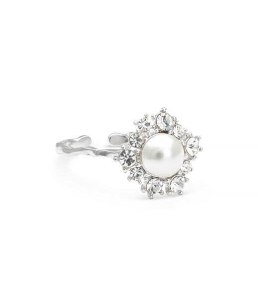 Mässingring Emily Pearl Ivory BS
